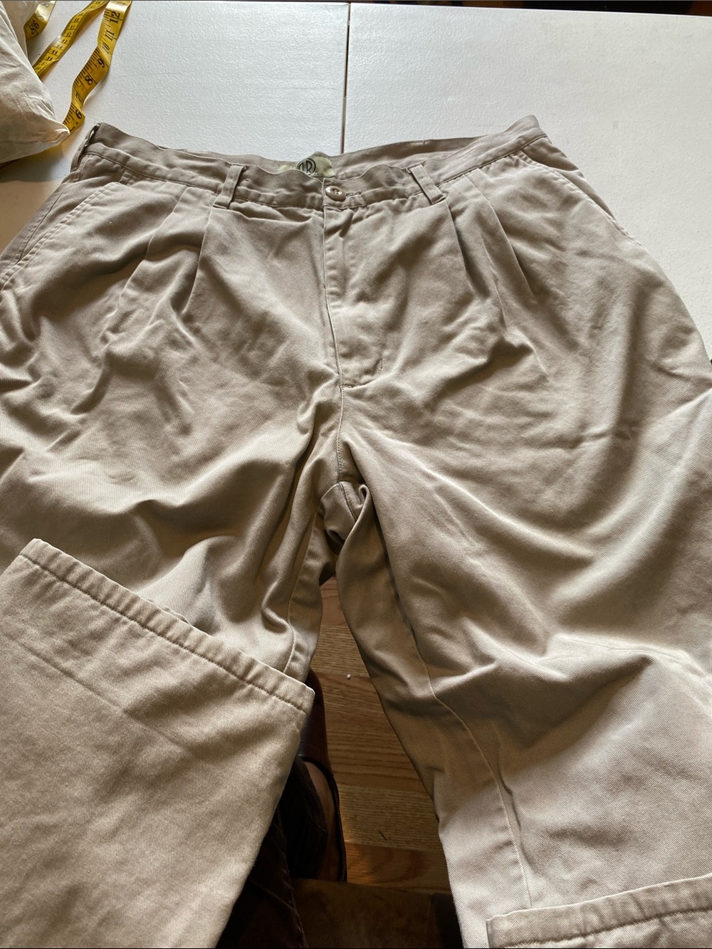 Men's Relaxed Fleece-Lined Pants - Beige 38/30